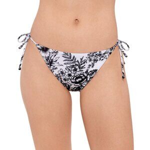 NWT Salt + Cove Juniors Reversible Side-Tie Bikini Swim Bottom Black / White S